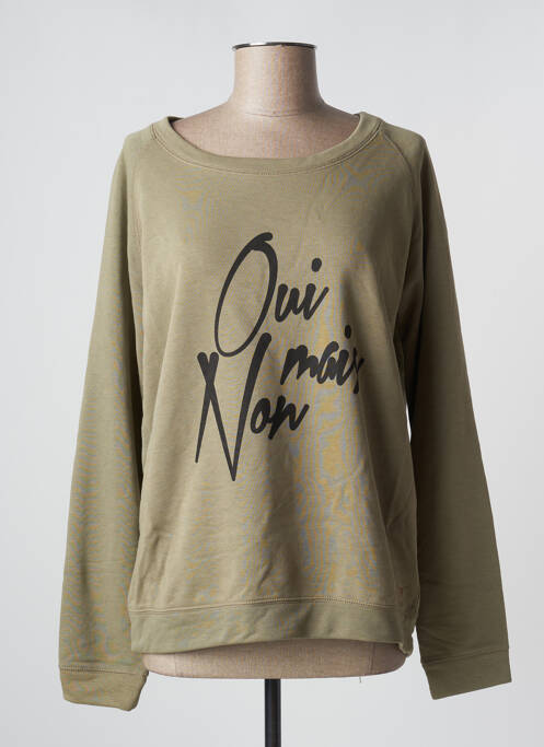 Sweat-shirt vert AN FAMILLE pour femme