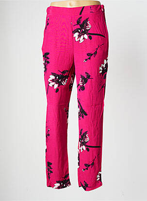 Pantalon droit taille élastique taille normale rose VILA femme