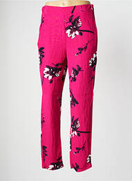 Pantalon droit tissage crêpe taille normale rose VILA femme