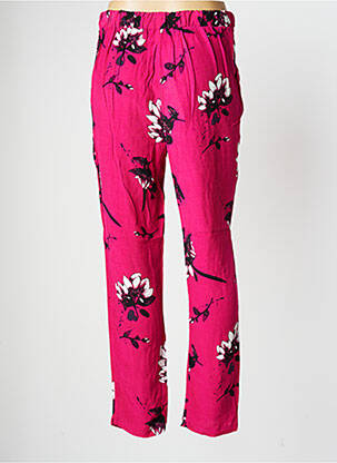 Pantalon droit taille élastique taille normale rose VILA femme