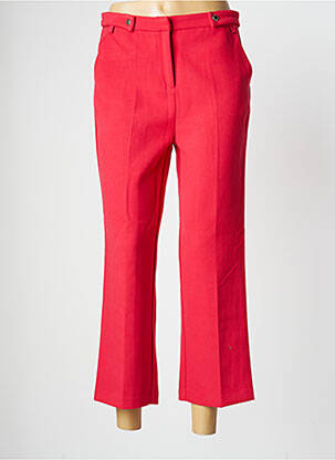 Pantalon 7/8 taille haute taille haute rouge GRACE & MILA femme