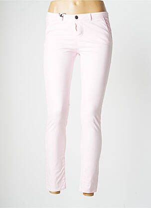 Pantalon 7/8 stretch taille normale rose SCHOOL RAG femme