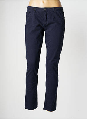 Pantalon 7/8 stretch taille normale bleu fonce SCHOOL RAG femme