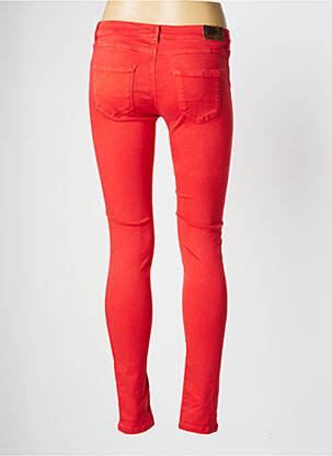 Jeans skinny stretch taille basse rouge DONOVAN femme