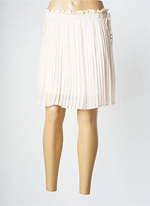 Jupe courte taille haute beige GRACE & MILA femme