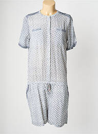 Combishort poches manches courtes bleu SCOTCH & SODA femme