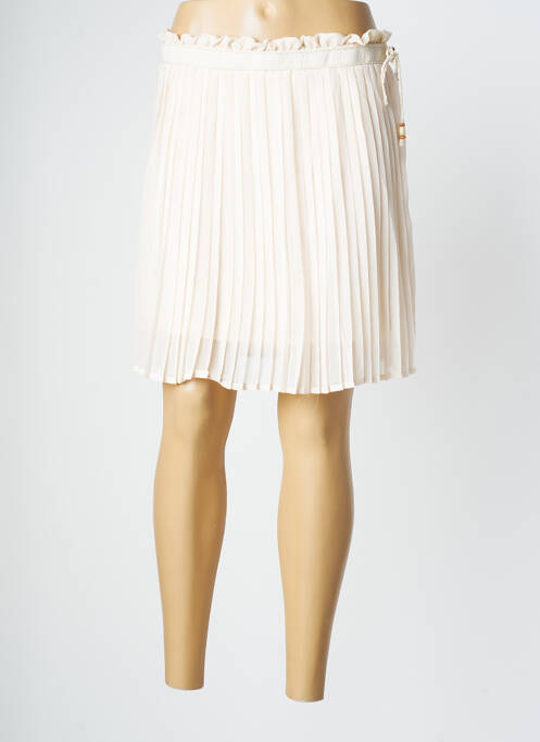Jupe courte beige GRACE & MILA pour femme