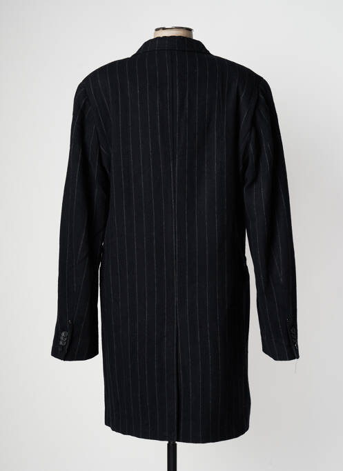 Manteau long noir RWD pour homme