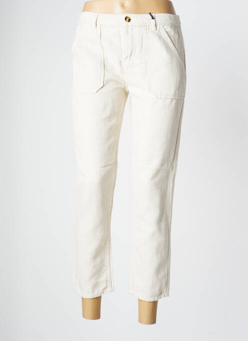 Pantalon 7/8 beige LABDIP pour femme