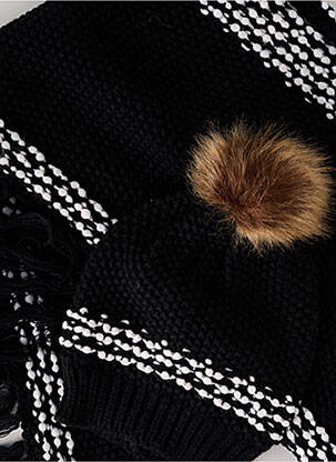 Echarpe stretch noir MOLLY BRACKEN femme