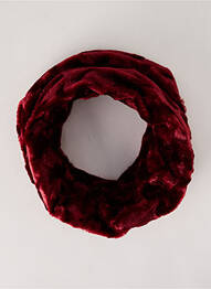 Echarpe fourrure synthétique rouge MOLLY BRACKEN femme