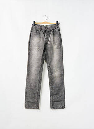 Jeans coupe slim stretch taille haute gris SCHOOL RAG femme
