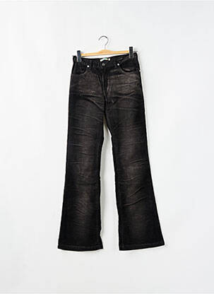 Pantalon flare stretch taille haute noir SCHOOL RAG femme