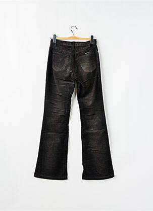 Pantalon flare stretch taille haute noir SCHOOL RAG femme