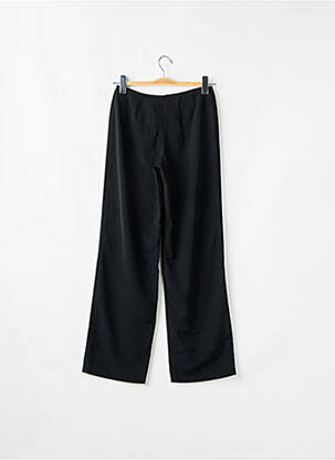 Pantalon large fermeture zippée sous rabat boutonné taille basse noir SCHOOL RAG femme