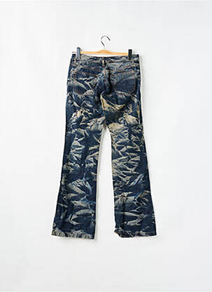 Jean coupe flare stretch taille basse bleu SCHOOL RAG femme