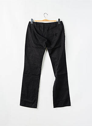 Pantalon 7/8 tissage popeline taille basse noir SESSUN femme