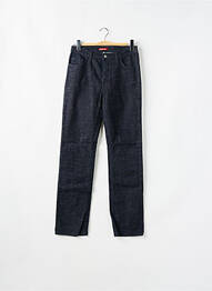 Jeans coupe slim tissage brut taille haute bleu TEDDY SMITH femme