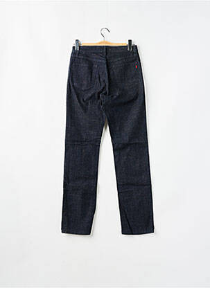 Jeans coupe slim tissage brut taille haute bleu TEDDY SMITH femme