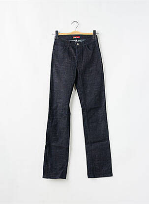 Jeans coupe droite taille haute taille haute bleu TEDDY SMITH femme