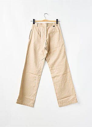 Pantalon chino poches taille haute beige TEDDY SMITH homme