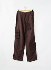 Pantalon cargo marron SCHOOL RAG pour femme seconde vue