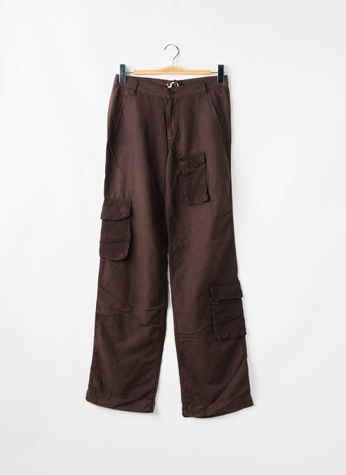 Pantalon cargo marron SCHOOL RAG pour femme