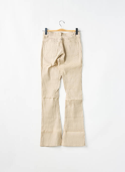 Pantalon flare beige SCHOOL RAG pour femme