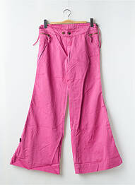 Pantalon flare taille basse taille basse rose SABBATH femme