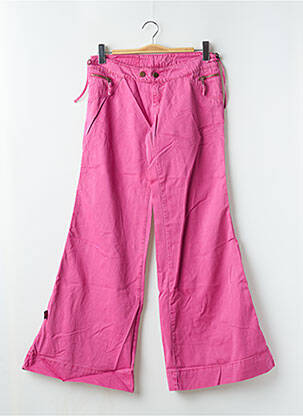 Pantalon flare taille basse taille basse rose SABBATH femme