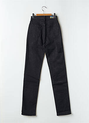 Pantalon slim tissage popeline taille haute noir TEDDY SMITH femme