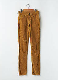 Pantalon slim stretch taille haute jaune FIVE PM femme