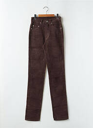 Pantalon slim stretch taille haute marron CIMARRON femme