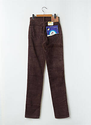 Pantalon slim taille haute taille haute marron CIMARRON femme