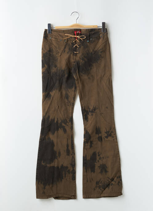Jean coupe flare stretch taille normale marron LONSDALE femme