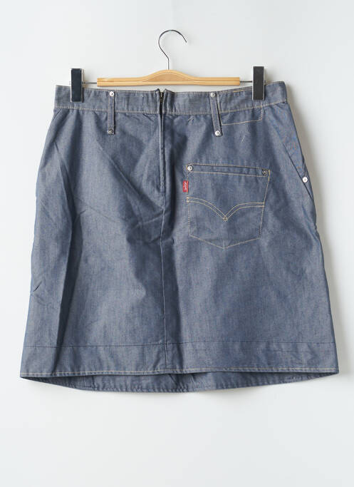 Jupe mi-longue coupe droite bleu LEVIS femme