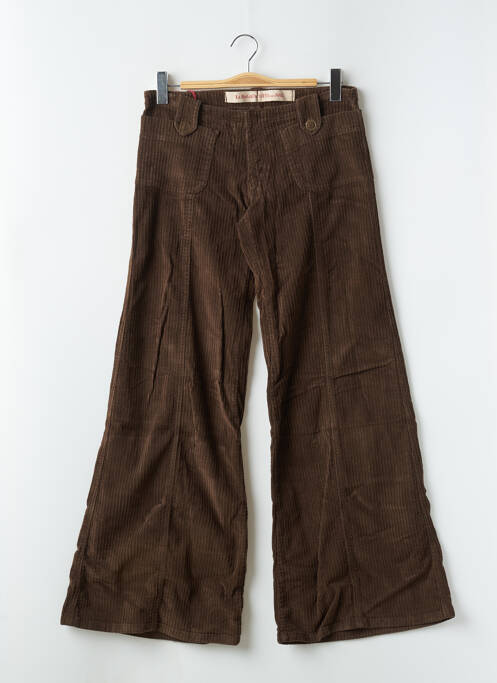 Pantalon flare marron LA BRIGADA INTERNACIONAL pour femme