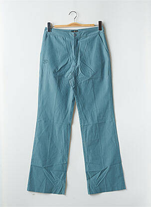 Pantalon chino tissage popeline taille haute bleu BE YOU K femme