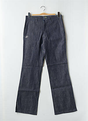 Pantalon droit tissage popeline taille normale bleu BE YOU K femme