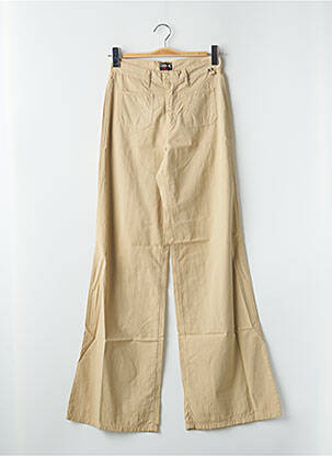 Pantalon flare taille normale taille normale beige CIMARRON femme