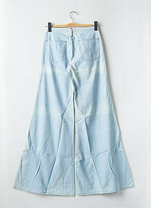 Pantalon large tissage popeline taille normale bleu CIMARRON femme