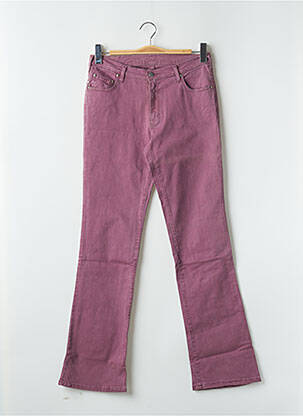 Pantalon flare stretch taille normale violet CIMARRON femme