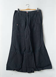 Pantalon large fermeture zippée sous rabat boutonné taille normale bleu DESIGUAL femme