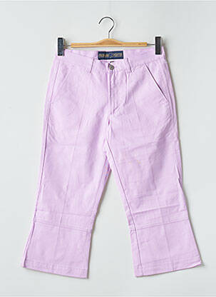 Pantacourt tissage popeline taille normale violet FREEMAN T.PORTER femme