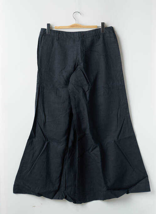 Pantalon large fermeture zippée sous rabat boutonné taille normale bleu DESIGUAL femme