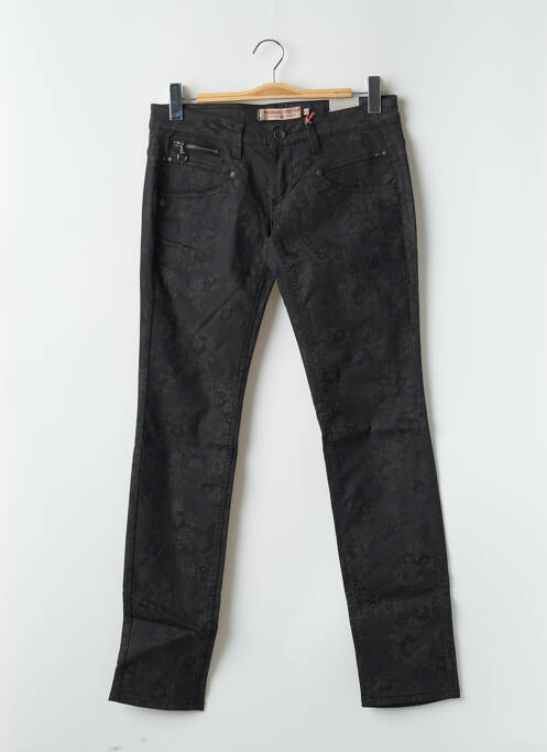 Jeans coupe slim noir FREEMAN T.PORTER pour femme
