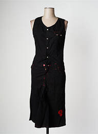 Robe mi-longue sans manche sans manche noir CIMARRON femme