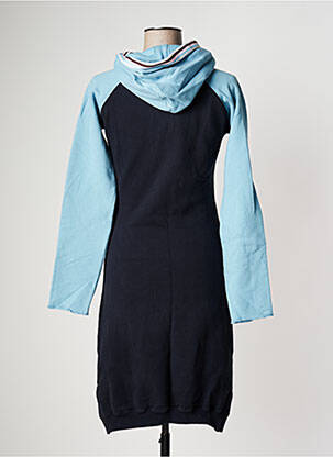 Robe mi-longue manches longues manches longues bleu FRANKLIN MARSHALL femme