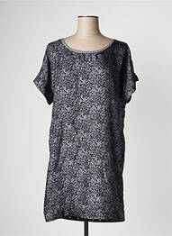 Robe courte fermeture zippée au dos manches courtes gris PEPE JEANS femme