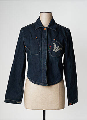 Veste casual poches bleu LE TEMPS DES CERISES femme